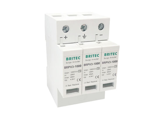 광전지 체계를 위한 에너지 번개 보호 DC 큰 파도 보호 장치 SPD