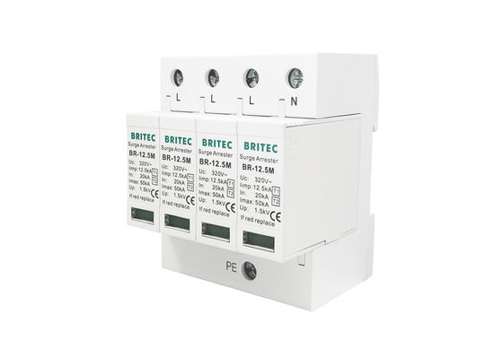 번개 교류 전원 4 폴란드 전파 억제기에 대하여 타입-1 +2 서지 보호 장치