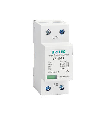 BR-25GR 1P 1P 3p 형태 Spd 서지 안전장치 피뢰기 슈프소르 SPD 종류 I와 종류 ii