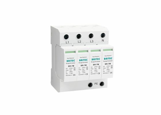 7ka T1+T2 전압 보호 장치 번개 차단기 4P 전압 보호 장치