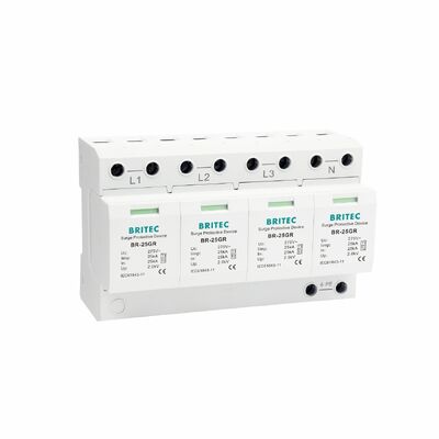 타입-1 종류 B Spd 서지 보호 장치 25KA 4P 385Vac 종류 I 고성능