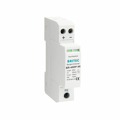 BR-40DP 48 타입 2 DC 48V SPD 40kA 서지 보호 장치 (열가소성 UL94-V0 인클로저 포함)