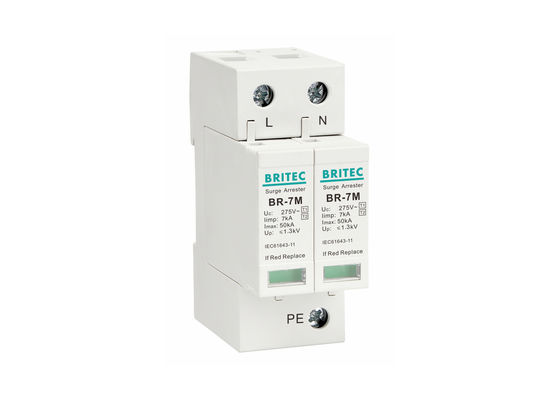 IEC 61643-11 7KA 피뢰기 SPD Ac 서지 보호 장치