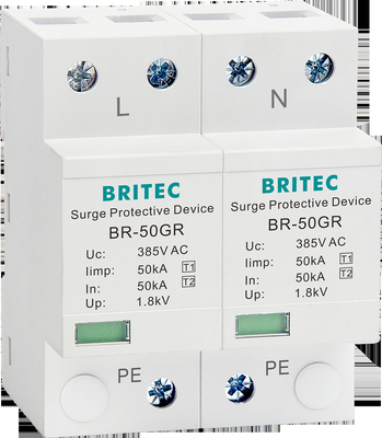 BR-50GR 1+1 Ac 서지 보안 장치  spd t1 서지 어레스터들은 보호를 칩니다