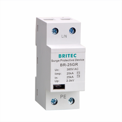 BR-25GR 48V 등급 I 저전압 피뢰기 SPD 상승 필터  번개 보안기 25kA 48V명