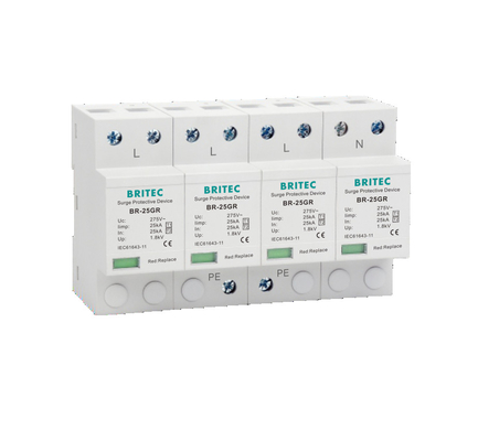 3상 BR-50GR 275 3P Spd Ac 종류 1 서지 보안 장치 피뢰기 T1 T2