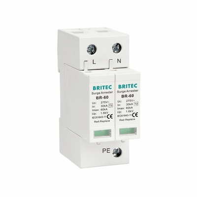 30kA 60kA 유형 2 서지 차단 장치 SPD 전력 230V/400V BRITEC