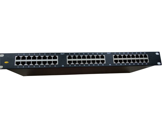 24 포트 Rj45 이더넷 랙 마운트 네트워크 번개 차단기 랙 rj45 spd 이더넷 급증 보호 장치 중국