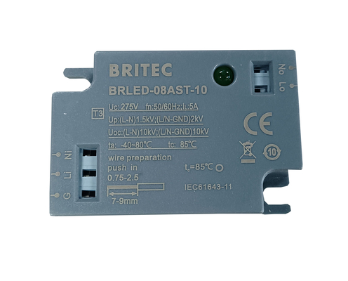 BRLED-08ASC-10 LED 보호 레벨을 위한 전압 보호기 Spd 조명 장치 보호 장치 전압 보호