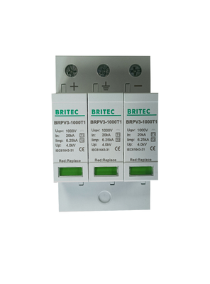 BRPV3-1000 T1 DC SPD DC 급증 억제기 3p 태양 급증 보호 장치