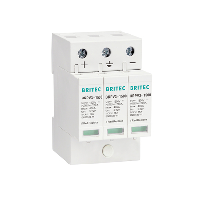BRPV3-1000-5 T1 50kA DC 1000V 5kA pv 급증 차단기 태양 급증 보호 장치 t1 t2 dc SPD 태양 전지 SPD