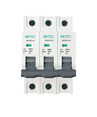BRSCB-40 3P OEM ODM SPD 돌풍 보호 장치 후방 보호 Spd 백업 보호기