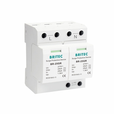 BR-25GR 4P 25kA 100kA 브리텍 급증 보호 장치 1형 3단계 spd 스파크 gap 급증 보호 장치