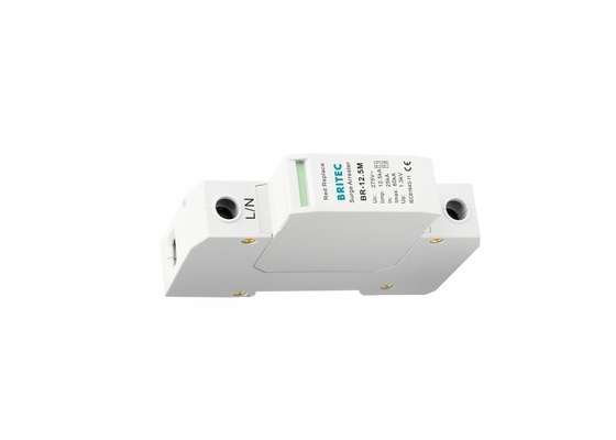 클래스 I + II Iimp 12.5ka Spd 번개 차단기 1p 전압 보호 낮은 전압