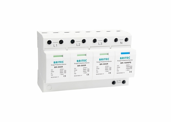 IP20 Thermalplastic 50kA T1 클래스 B 서지 보호 장치 Ac 서지 보호기