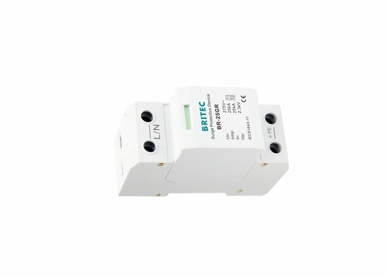 25kA 클래스 I 타입 1 클래스 B SPD 단일 단계 전압 차단기