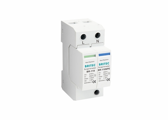 IP20 타입 2 전압 보호 장치 전압 보호 장치 SPD 110kA 전압 차단기
