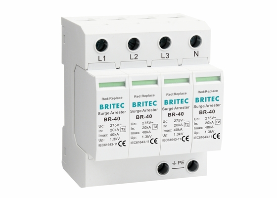 EN 61643-11 표준 8/20μs 제 2 타입 급증 보호 장치 35mm Din Rail