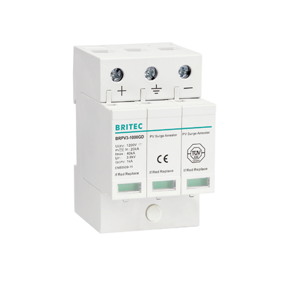 BRPV2-600 600V DC 초상압 보호 장치 원격 신호화 pv 번개 차단기 태양 spd dc600v pv 초상압 차단기
