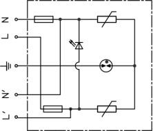 275V 10kv 6kv Spd LED 거리 조명 장치