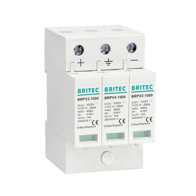 BRPV2-600 2 Mod 600V 태양광 PV Spd DC 전압 차단 장치 태양 spd dc600v pv 전압 차단기