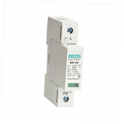 BR-40 4P 40kA 초상압 차단 보호 장치 3단계 번개 보호 spd tuv 2형 초상압 보호 장치