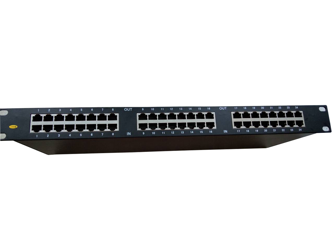24 포트 Rj45 이더넷 랙 마운트 네트워크 번개 차단기 랙 rj45 spd 이더넷 급증 보호 장치 중국