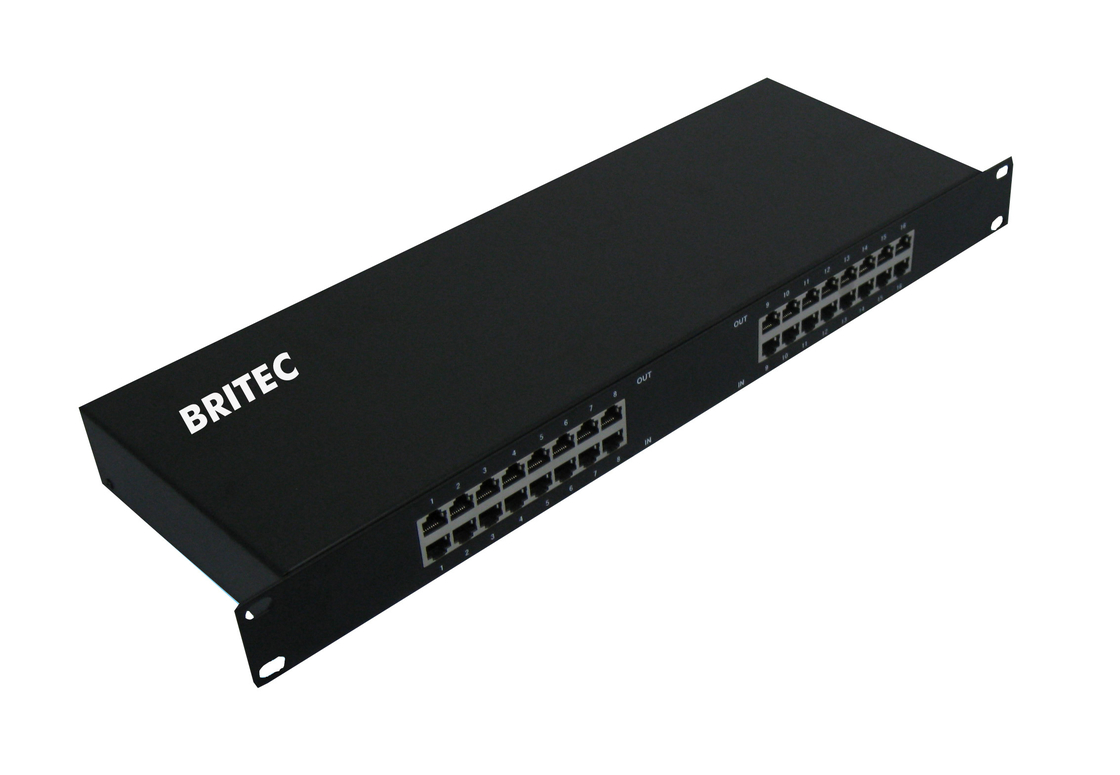 BRRJ45L-16R 1000Mbps/100Mbps RJ45 급증 보호 네트워크 랙 장착 이더넷 급증 보호 이더넷 번개 보호
