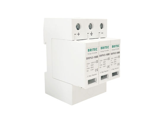 1000V 등급 II  DC 피뢰기 태양 PV 서지 방지 장치