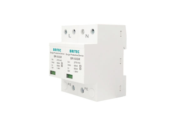 클래스 I 전력 전압 차단기 10/350μs 50KA 단일 단계 150V / 275V / 320V