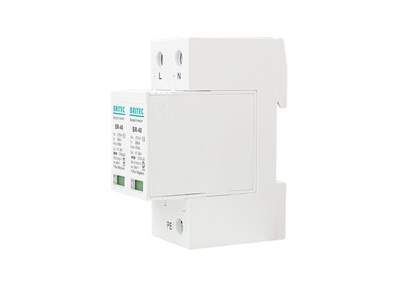 전압 SPD에 피뢰기 종류 II Imax 40kA 2P 20-40kA DIN 가로장 큰 파도 보호