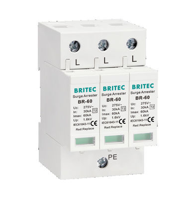 BR-60 3P 서지 차단 장치 피뢰기 Spd Type2