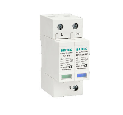 BR-60 3P 서지 차단 장치 피뢰기 Spd Type2