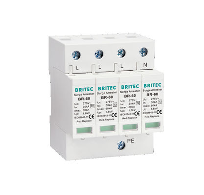 BR-60 3P 서지 차단 장치 피뢰기 Spd Type2