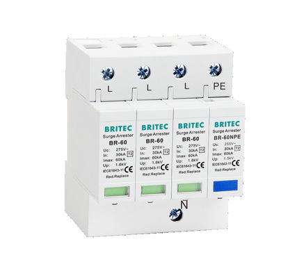 BR-60 3P 서지 차단 장치 피뢰기 Spd Type2