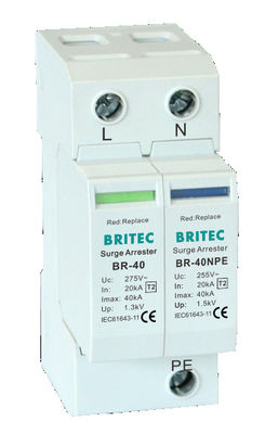 BRITEC BR-40 4P 서지 보호 장치 3상 SPD 낙뢰 보호 서지 억제기 중국 서지 보호 장치 제조업체