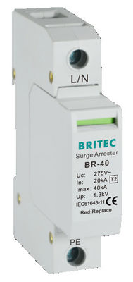 BR-40 3P+1 급증 보호 장치 번개 체포 보호 18mm 급증 보호