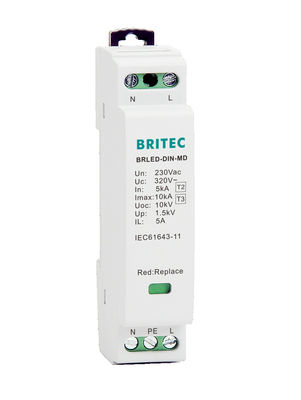 스트리트 램프 전력 급증 보호 장치 1.5kV 급증 보호 SPD 10KV LED 스트리트 램프