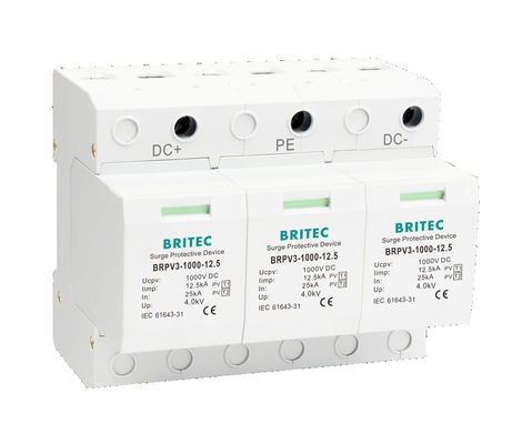 BRPV3-1000 DC 초전압 보호 장치 DC 1200V 최대 전압, 플러그인 모듈 디자인, 초전압 보호 장치 Dc