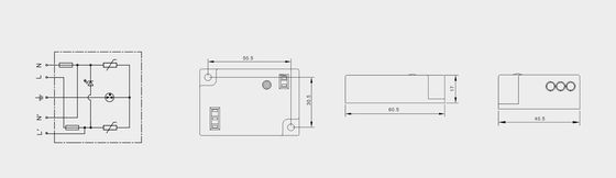 BRLED-08AST-10 서지 보호 장치 (조명용) 10kA LED 가로등 정전기 보호기 LED 조명 시스템 LED 가로등