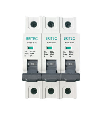 BRSCB-40 3P OEM ODM SPD 돌풍 보호 장치 후방 보호 Spd 백업 보호기