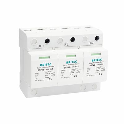 BRPV3-1500-12.5 DC SPD 12.5ka pv 전압 차단기 1500V DC SPD 전압 보호기 t1 t2 dc