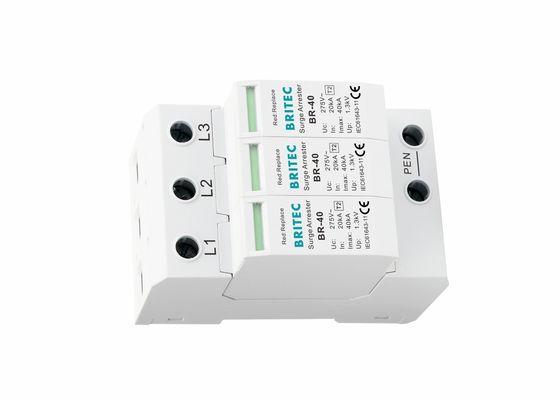 IEC 61643 II 클래스 3P 플러그 내식형 2형 SPD 40kA 초상압 보호 장치