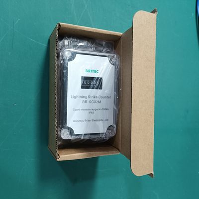 BR-SC02M 카운트 서지 스트라이크 번개 스트라이크 카운터  0~999,999 이벤트 번개 스트라이크 카운터 장치 (낙뢰 보호용)