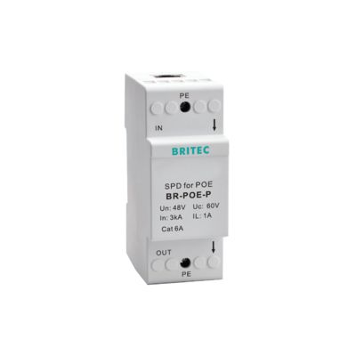 BR-POE-M POE 카메라 신호 서지 보호기 네트워크 서지 보호기 rj45 서지 보호 poe 낙뢰 rj45 낙뢰 보호 Cat6 라인 서지 보호기 / LAN / 컴팩트 / RJ45
