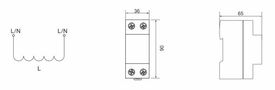 BRCI-63 조정 인덕터 AC SPD 번개 보호 장치 전기 보호 장치