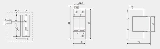 BR-40-24 T2 DC 급류 보호 장치 40kA 24V SPD 열탄화 UL94-V0 장치