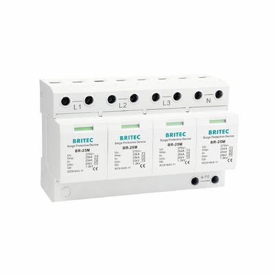 BR-25M 3+1 150V 275V 320V 440V 서지 보호 장치 서지 타입 1 서지 보호 SPD 공급업체 3상 전력 서지 보호기 Überspannungsableiter