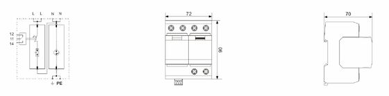 IEC 61643-11을 준수하는 SPD 전력 급류 보호 장치
