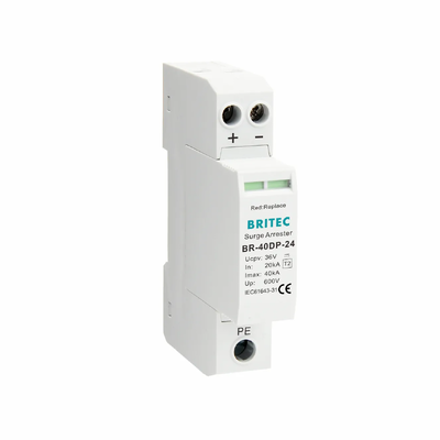 BR-40DP 48 타입 2 DC 48V SPD 40kA 서지 보호 장치 (열가소성 UL94-V0 인클로저 포함)